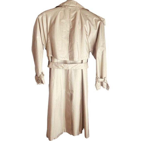 Sherwood | Tan Belted Trench Coat Vintage Classic Lined Size 10 | VGUC - Picture 8 of 14